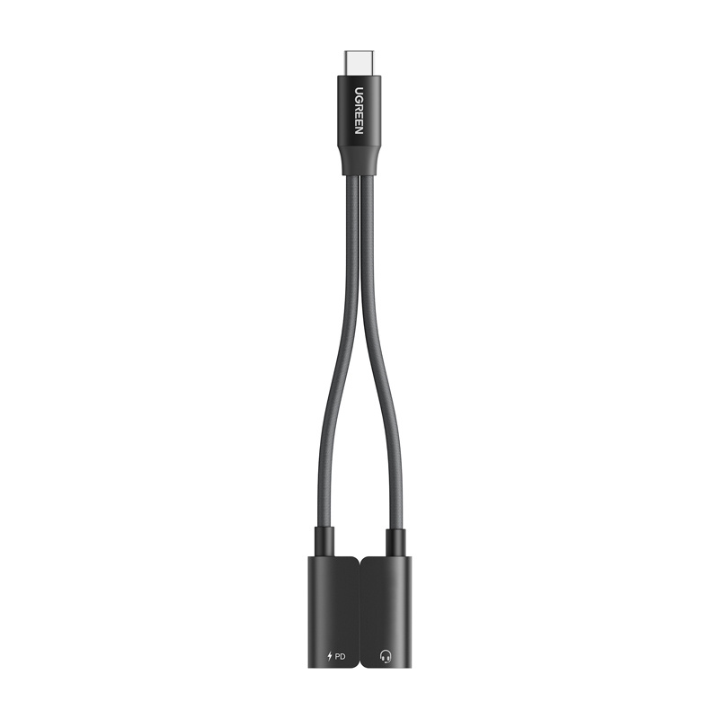 Sound card Ugreen CM821, USB-C to 2x USB-C (Black) 2