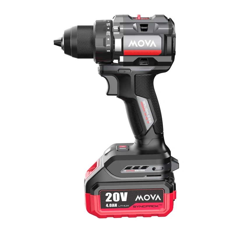 Brushless drill driver MOVA PD105 20V 105Nm HP kit 2