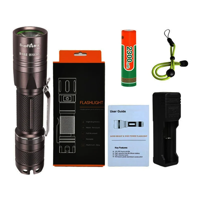 Flashlight SUPERFIRE A6 3