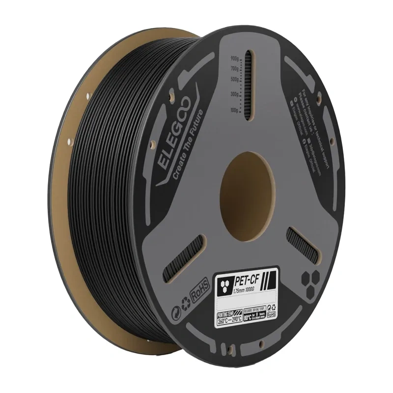 ELEGOO PETG-CF Carbon Fiber Filament (Black) 2