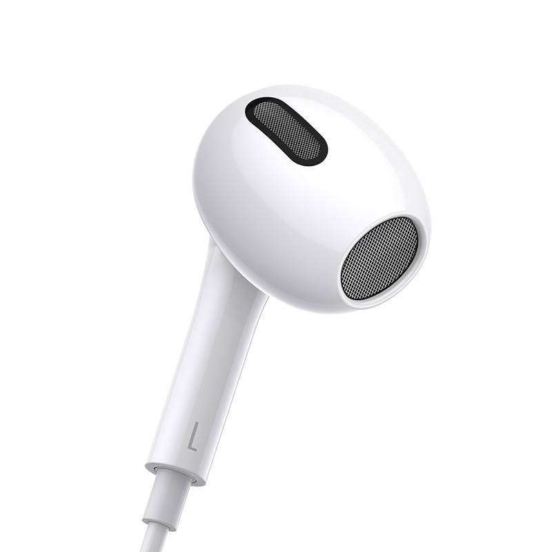 Słuchawki przewodowe BASEUS Encok C17 USB-C (białe) 5