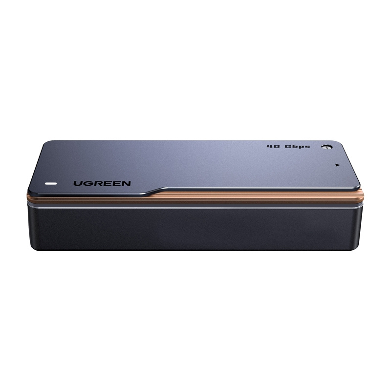 M.2 NVMe SSD Enclosure Ugreen D703, USB4 (Gray) 2