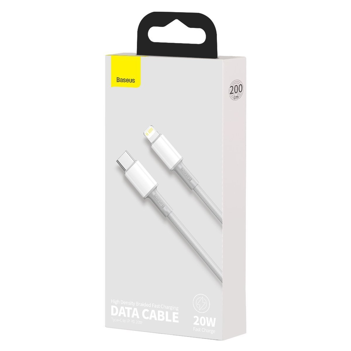 Kabel BASEUS High Density Braided USB-C-Lightning 2m (biały) 5