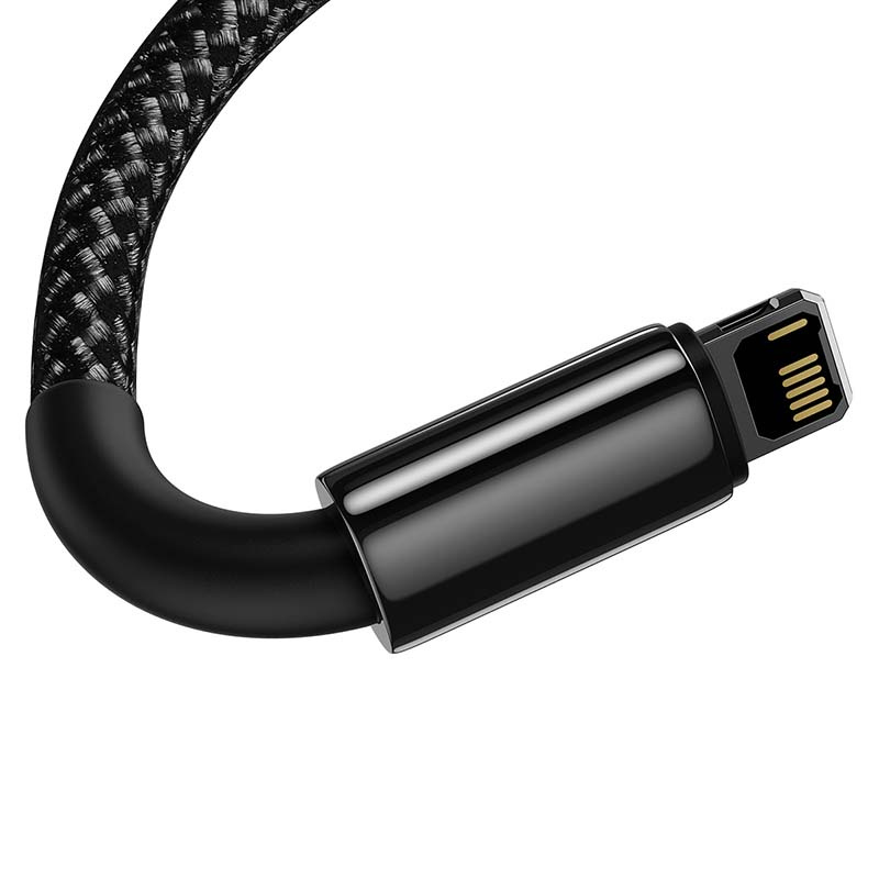 Kabel BASEUS Tungsten Gold USB-A-Lightning 1m (czarny) 3