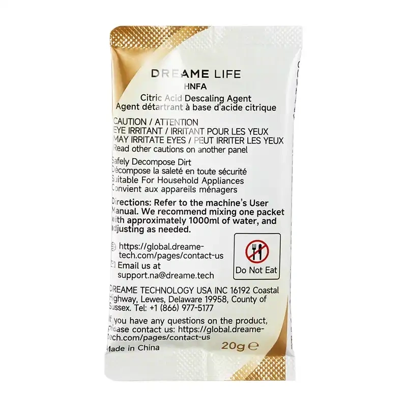 Citric acid descaling agent for Dreame N20 Steam 20g x 12pcs 2