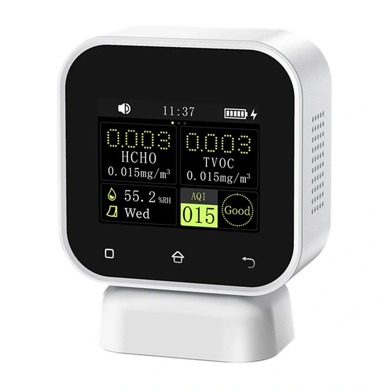 FNIRSI 4-IN-1 Indoor Air Quality Monitor Touchscreen Formaldehyde Detector SFD-02