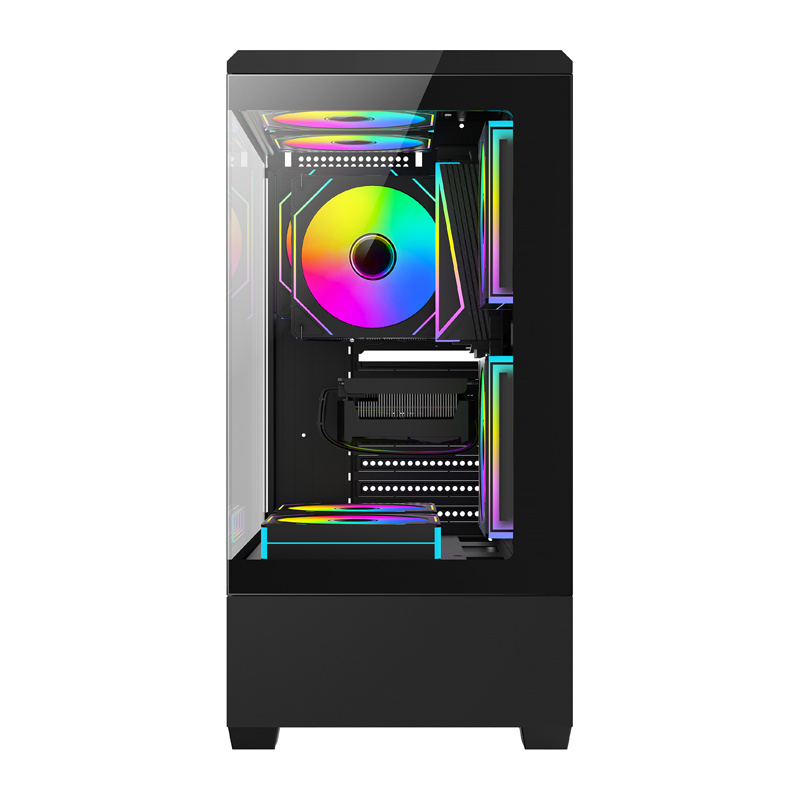 DarkFlash Computer Case C365 Black (+5 Fans) 4