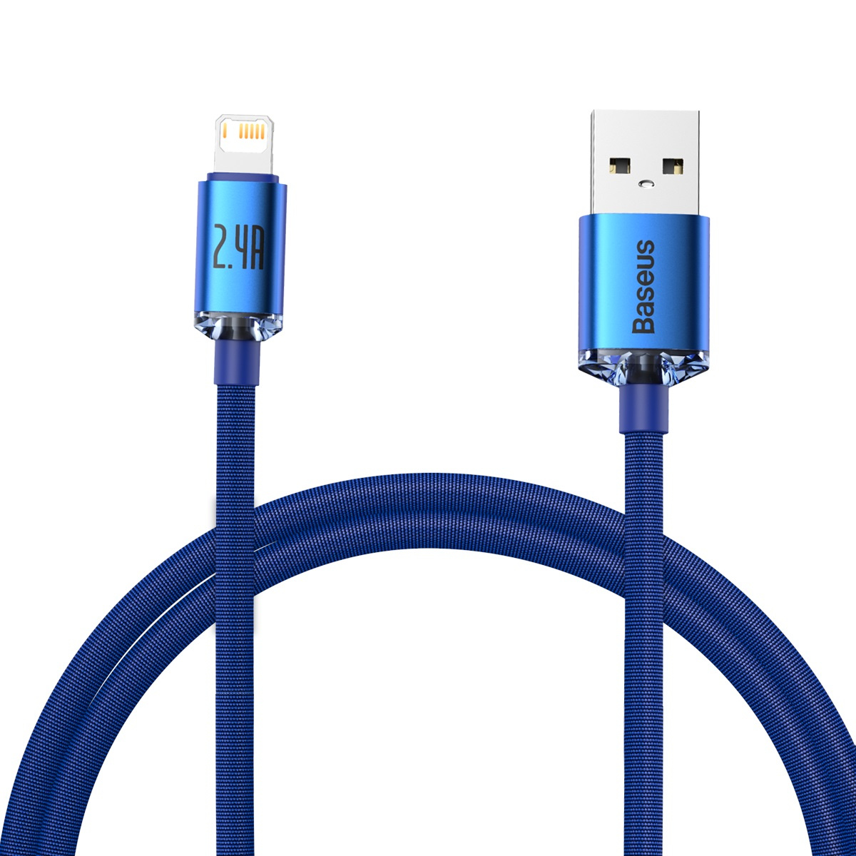 Kabel BASEUS Crystal Shine USB-A-Lightning 1.2m (niebieski) 2