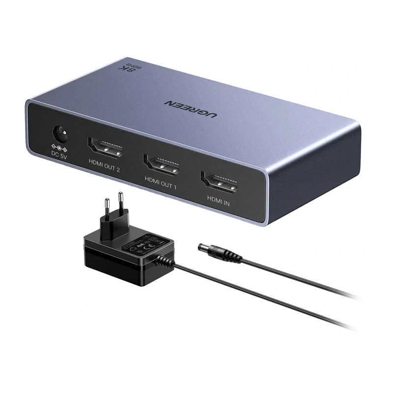 CM694 HDMI Splitter 1 In 2 Out 8K 60Hz Black