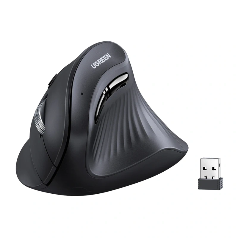 Vertical mouse UGREEN MU008 BT 2.4G (black)