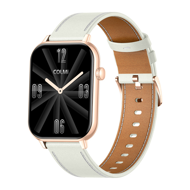 COLMI C28 Smartwatch Gold + white leather 3