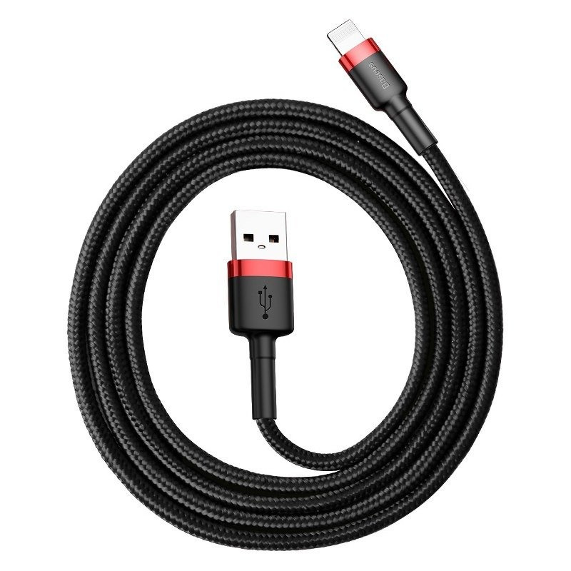 Kabel BASEUS Cafule USB-A-Lightning 1m (czarno-czerwony)