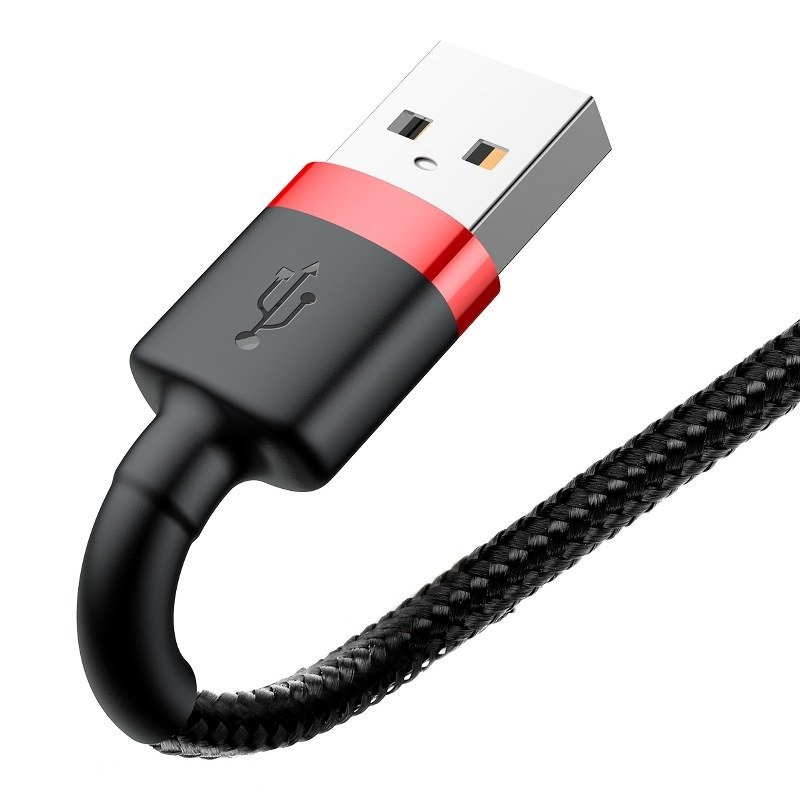 Kabel BASEUS Cafule USB-A-Lightning 2m (czarno-czerwony) 5