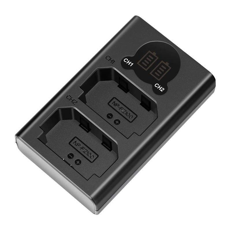 Dual charger for NP-FZ100 batteries NEEWER DL-FZ100 2