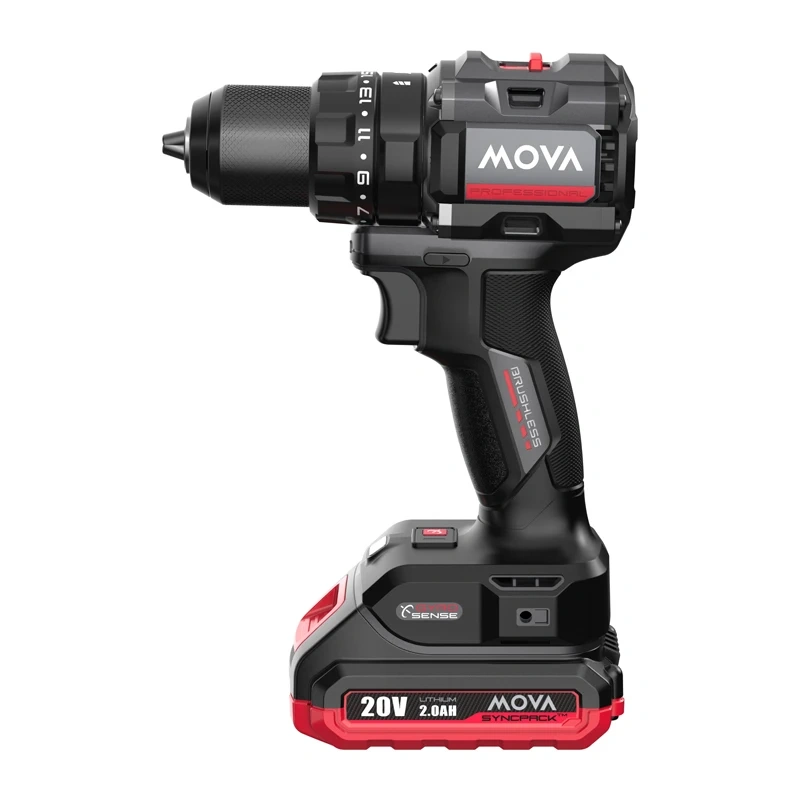 Impact drill MOVA PD80IK 20V 80Nm brushless kit 2