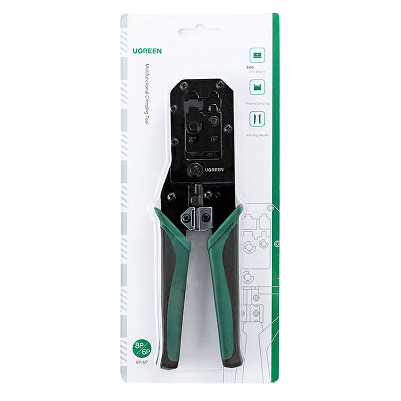 Zaciskarka RJ45 UGREEN NW136 (czarno-zielona) 2