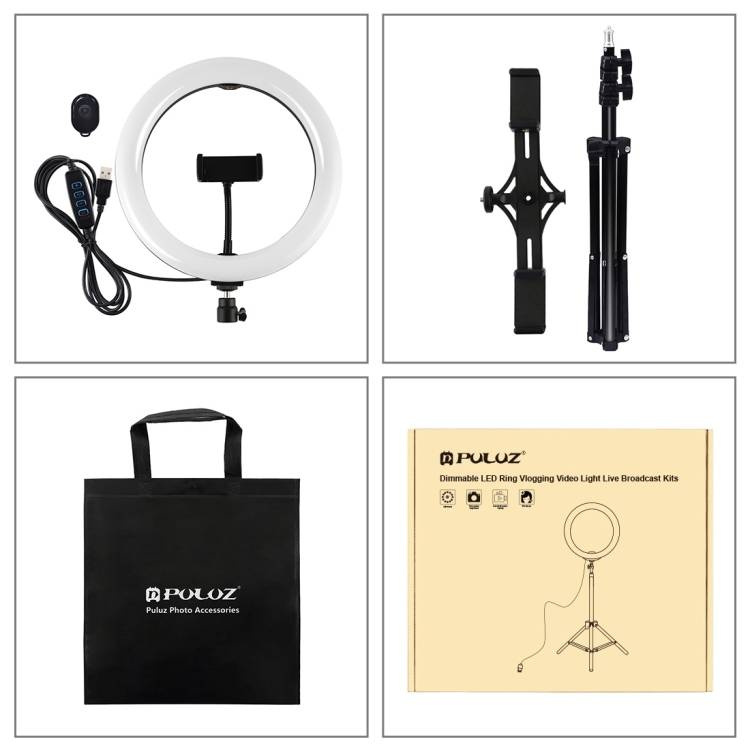 Lampa Pierścieniowa LED 26cm PULUZ Statyw Uchwyt DO Smartfona