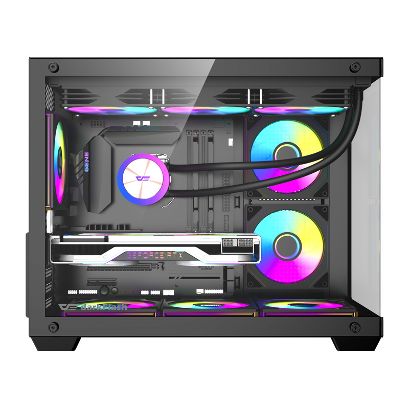 DarkFlash Computer Case B275 Black PRO (+6 Fans) 4