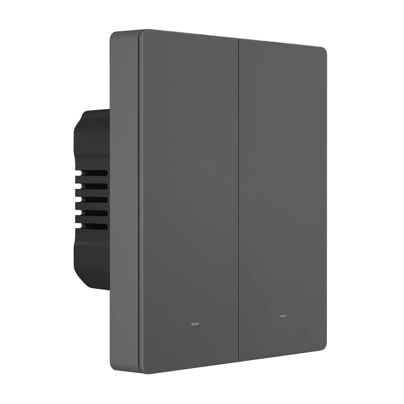 Smart WiFi wall switch SONOFF M5-2C-80 graphite 4
