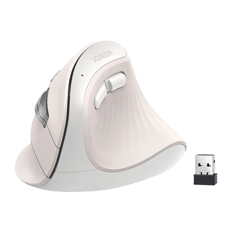 Vertical mouse UGREEN MU008MINI BT 2.4G (white) 2