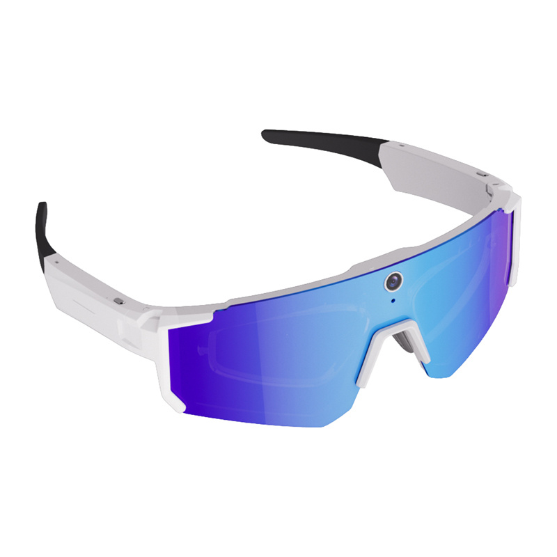 Colmi V06 AI White Sports Sunglasses (with blue lenses) 5
