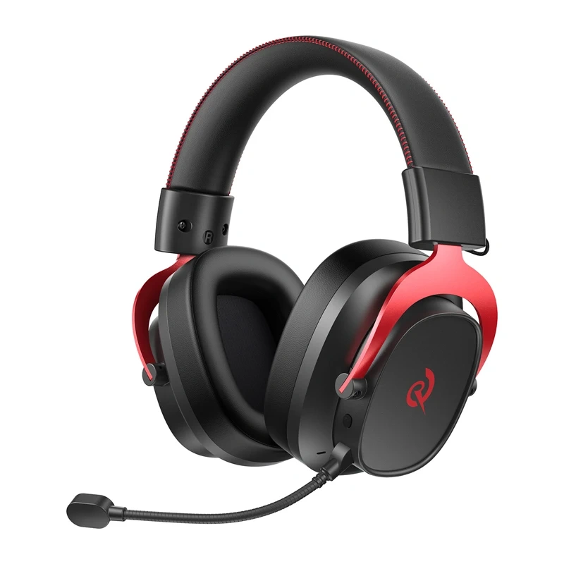 QCY Heroad VT200 Gaming Headphones (Black and Red) 2