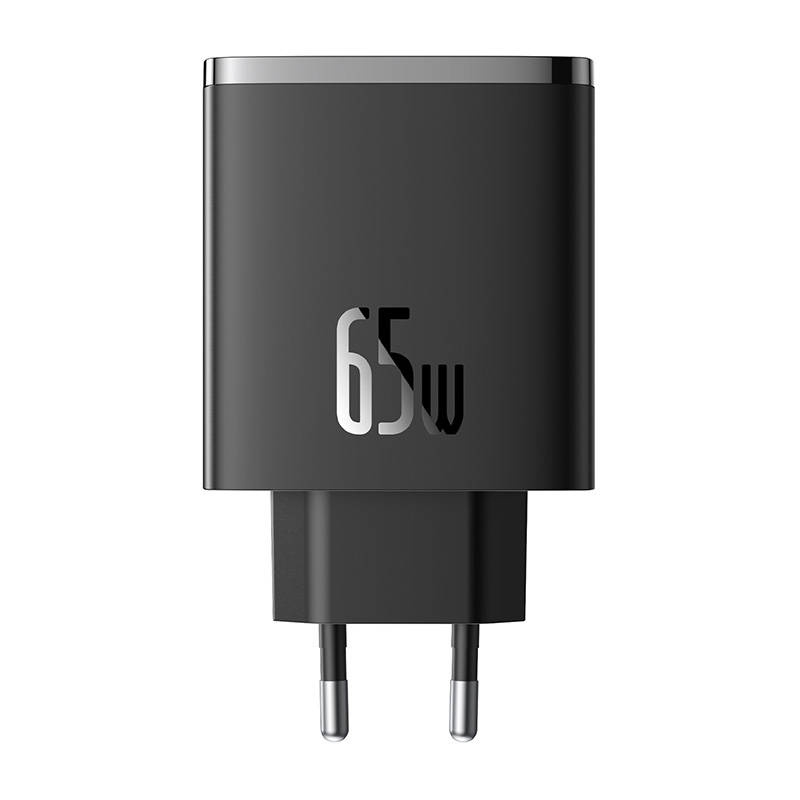 Ładowarka sieciowa BASEUS OS-Cube Pro 65W 2xUSB-C+USB-A (czarna)