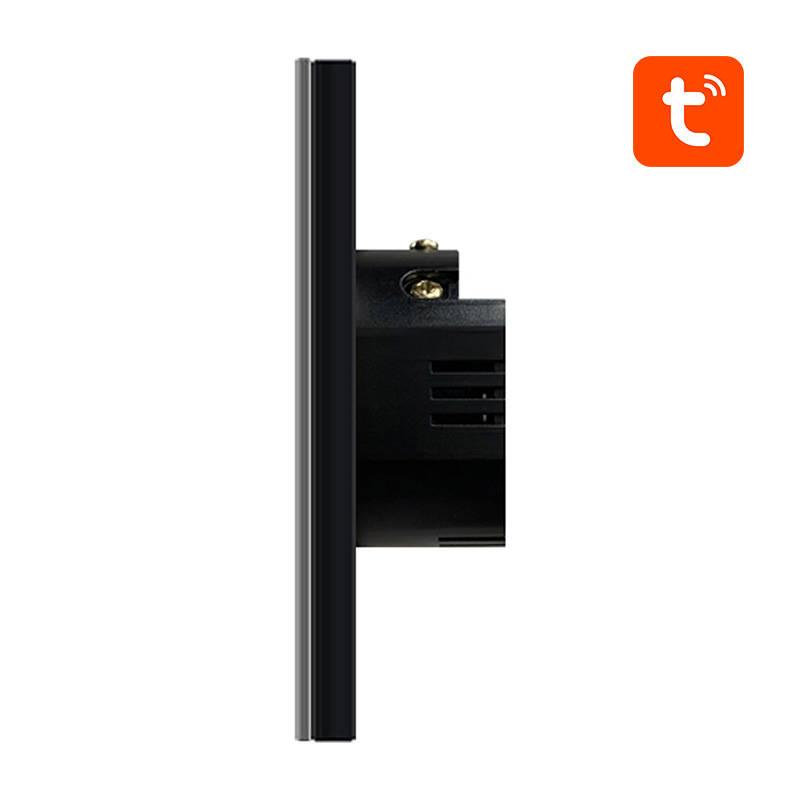 Włącznik światła AVATTO ZTS02-EU-B2 ZigBee 2-kanałowy (czarny) 3