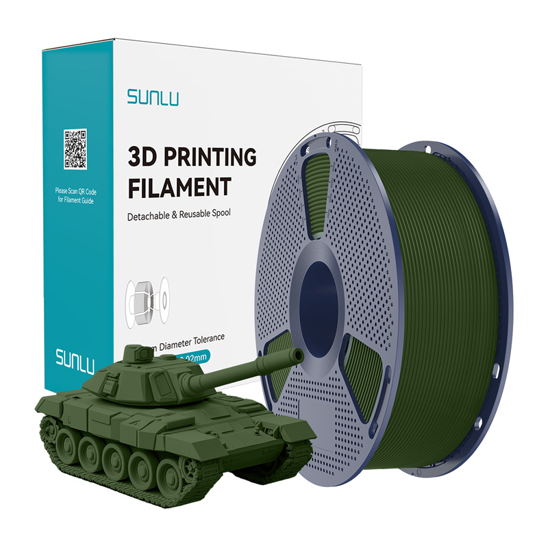 Sunlu Filament PLA+ High-Speed Olive Green