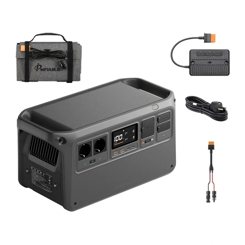 Zestaw DJI Power 1000 V2+ panel solarny 100W + adapter MPPT + kabel MC4