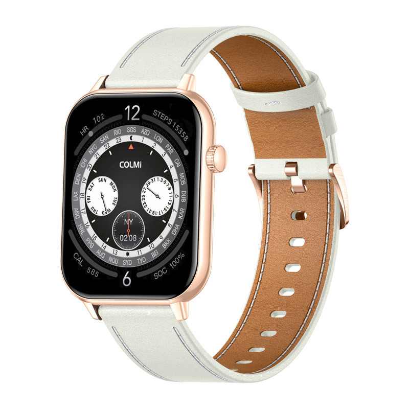COLMI C28 Smartwatch Gold + white leather