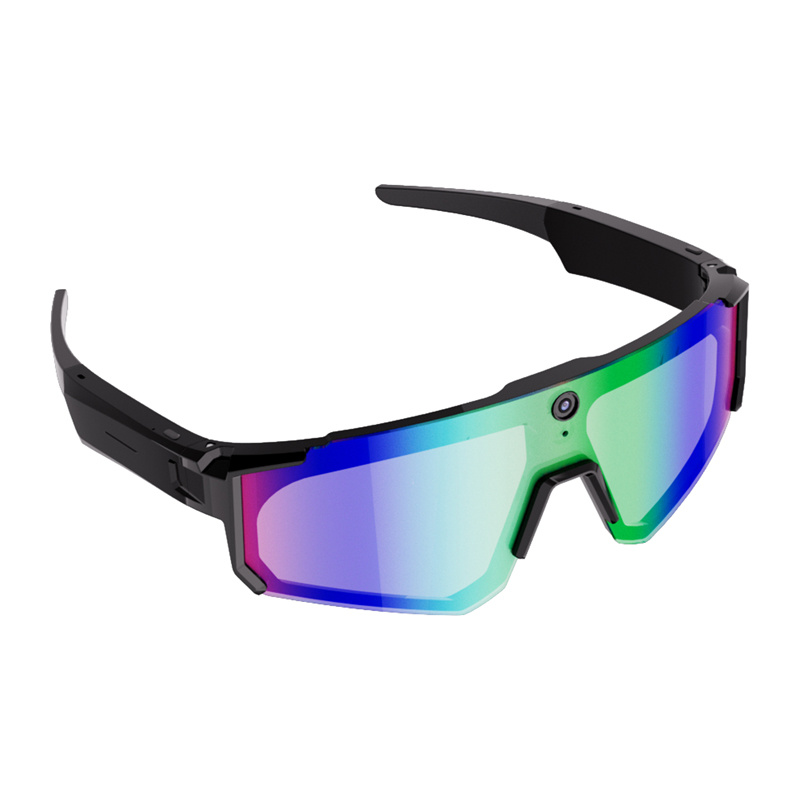 Colmi V06 AI Black Sports Sunglasses (with Blue Lenses) 5