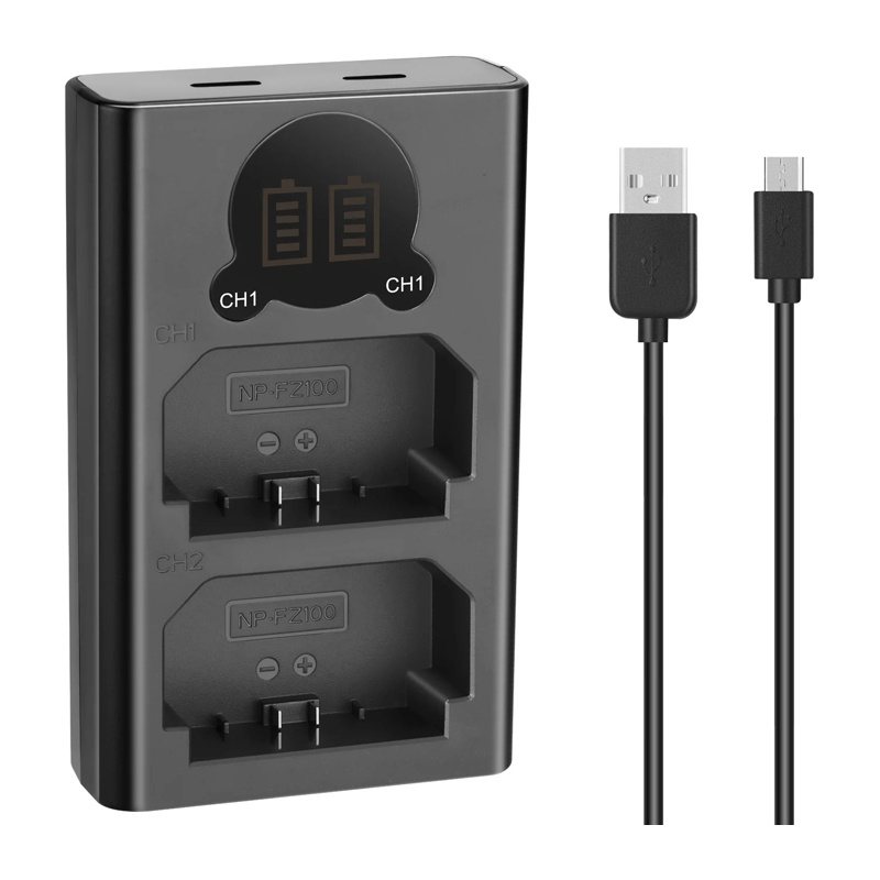 Dual charger for NP-FZ100 batteries NEEWER DL-FZ100 3