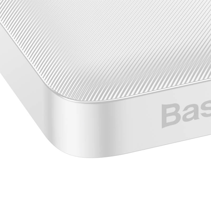 Powerbank BASEUS Bipow 10000mAh 20W 2xUSB USB-C (biały) 5