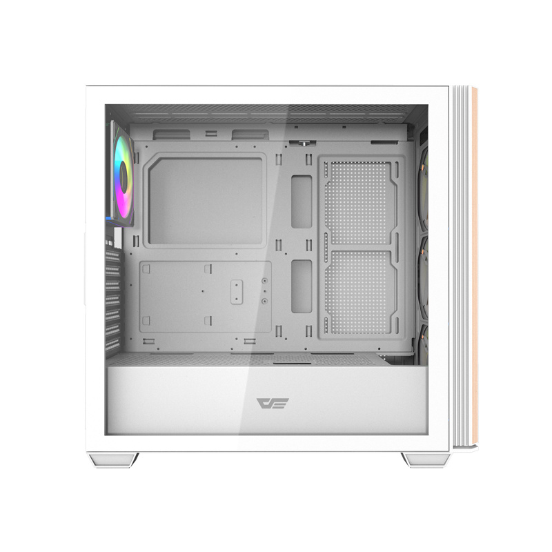 Darkflash DS900WS Computer Case (White) + 4 ARGB Fans 4
