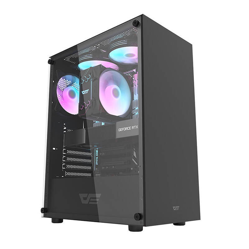 Obudowa komputerowa DARKFLASH DK100 (czarna) 5