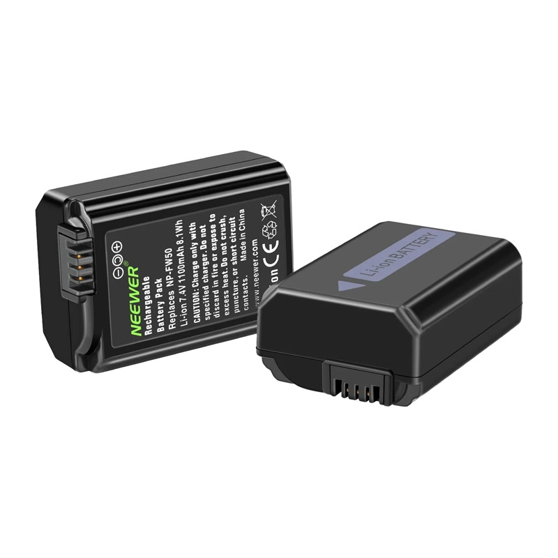2-Pack Replacement Sony Battery and Charger Set NEEWER NP-FW50 2