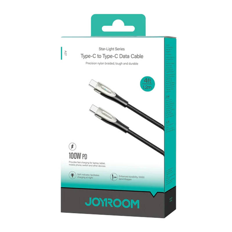 Kabel Star-Light USB C do USB-C Joyroom SA27-CC5 / 100W / 1,2m (czarny) 2