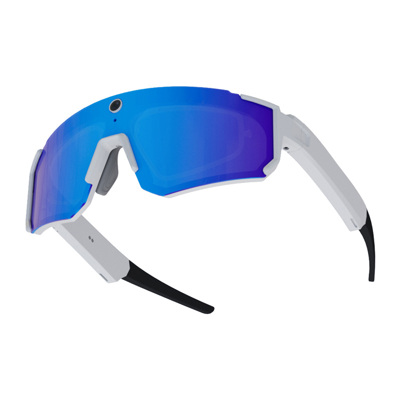 Colmi V06 AI White Sports Sunglasses (with blue lenses) 3