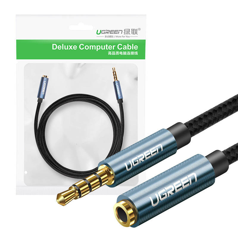Kabel UGREEN AV118 jack 3.5mm-jack 3.5mm 2m (czarny)