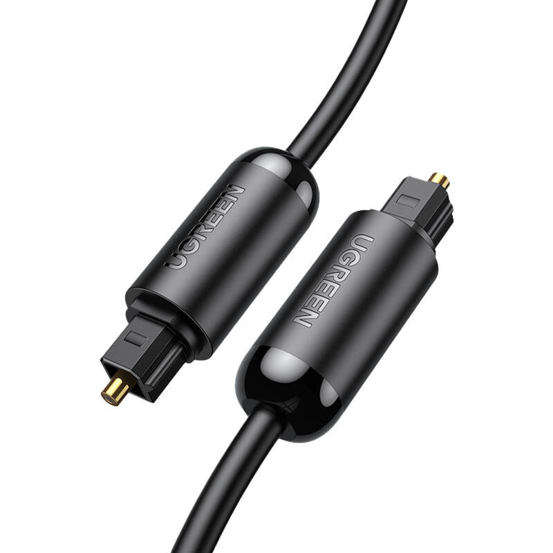 Kabel optyczny Toslink Audio UGREEN AV122, pozłacany, 1.5m (czarny) 3
