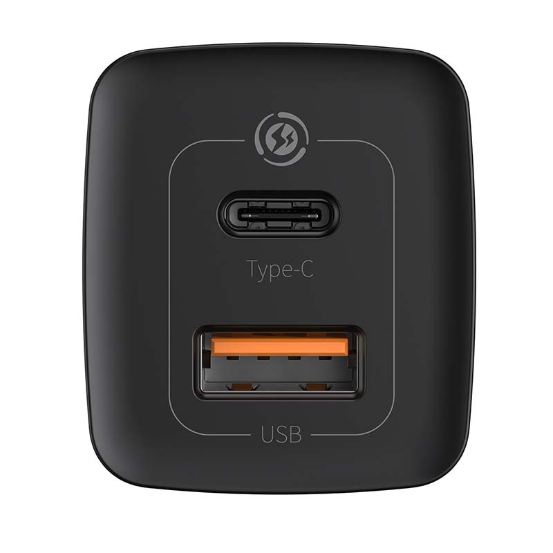 Ładowarka sieciowa BASEUS GaN2 Lite 65W USB-A+USB-C (czarna) 4