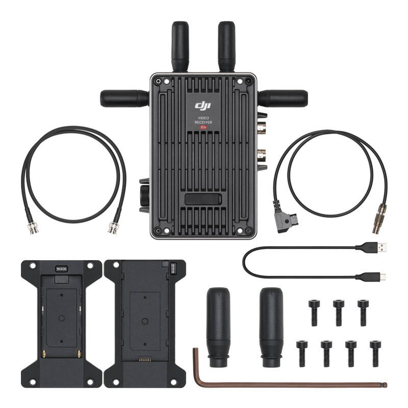 DJI Video Receiver – dodatkowy widok zestawu i akcesoriów