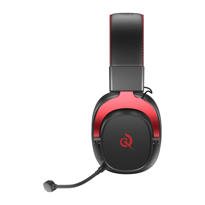 QCY Heroad VT200 Gaming Headphones (Black and Red) 4