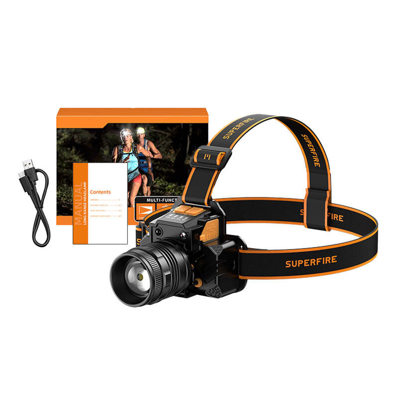 Latarka czołowa SUPERFIRE HL58 350lm USB 2