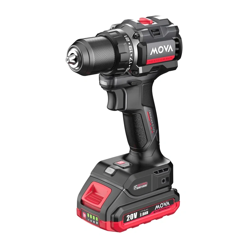 Bezkartáčová vrtačka/šroubovák MOVA PD80K 20 V, 80 Nm (včetně akumulátoru a nabíječky)
