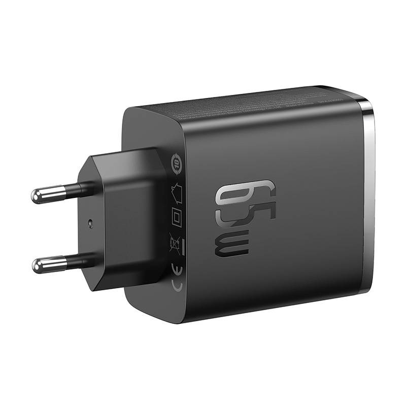 Ładowarka sieciowa BASEUS OS-Cube Pro 65W 2xUSB-C+USB-A (czarna) 4