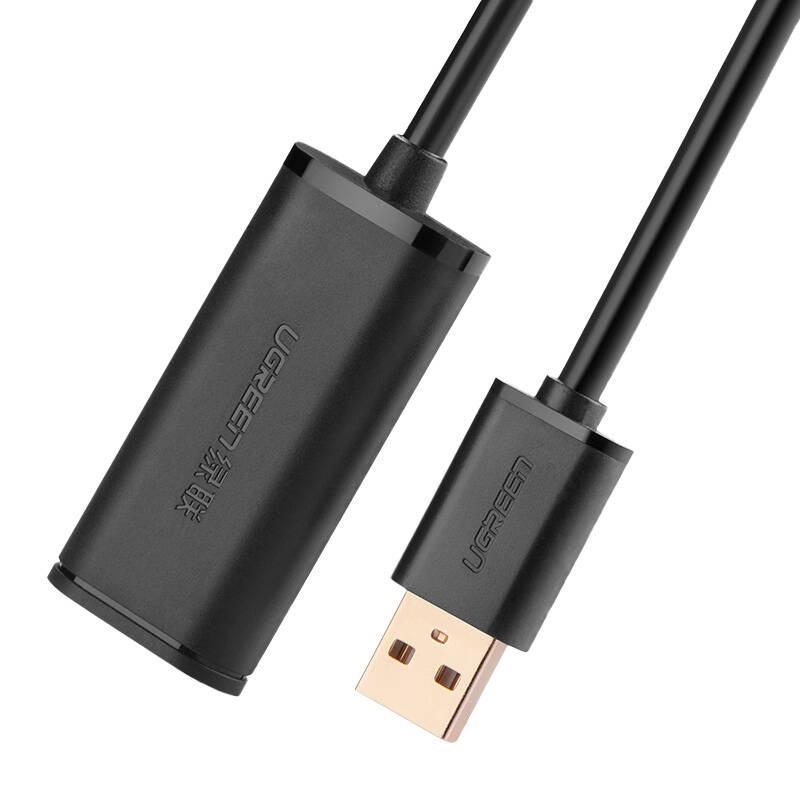 Kabel UGREEN US121 USB-A-USB-A 5m aktywny (czarny) 2