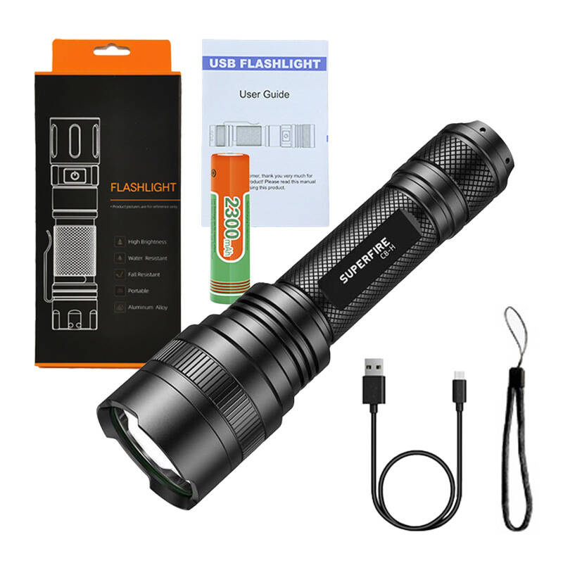 Latarka SUPERFIRE C8-H 1200lm USB 2