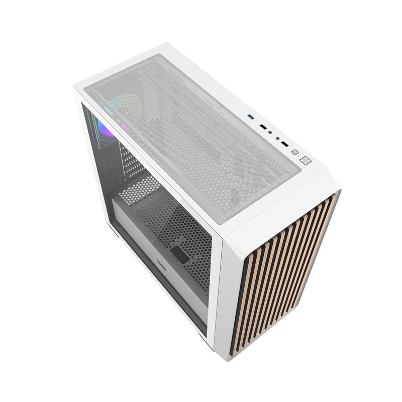 DarkFlash DS900WD ATX Pc Case with 4 fans (white) 4